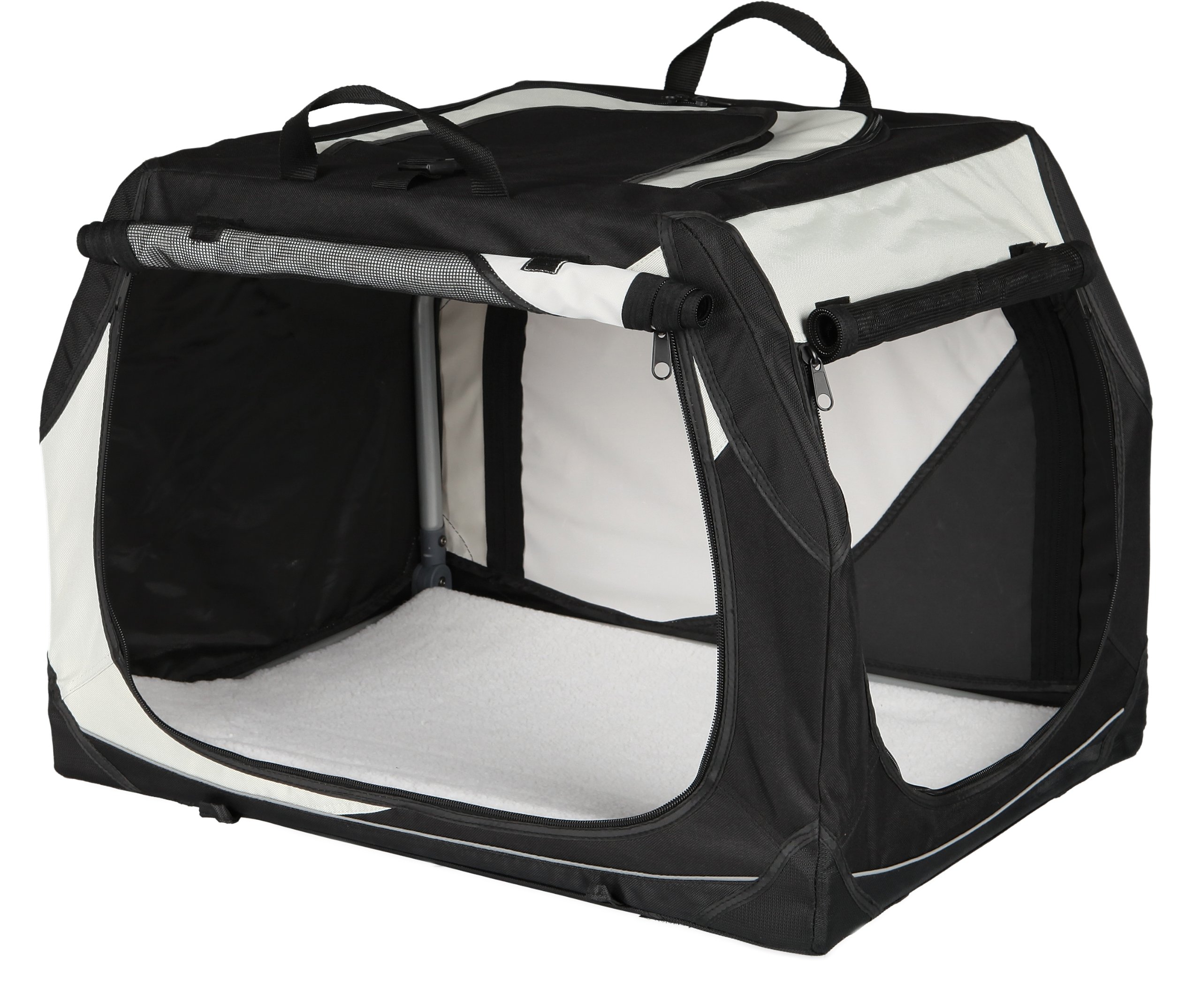 TRIXIE Small Nylon Pet Crate - Durable & Portable Dog Cage for Home, Travel & Training | Perfect for Puppies & Small Dogs