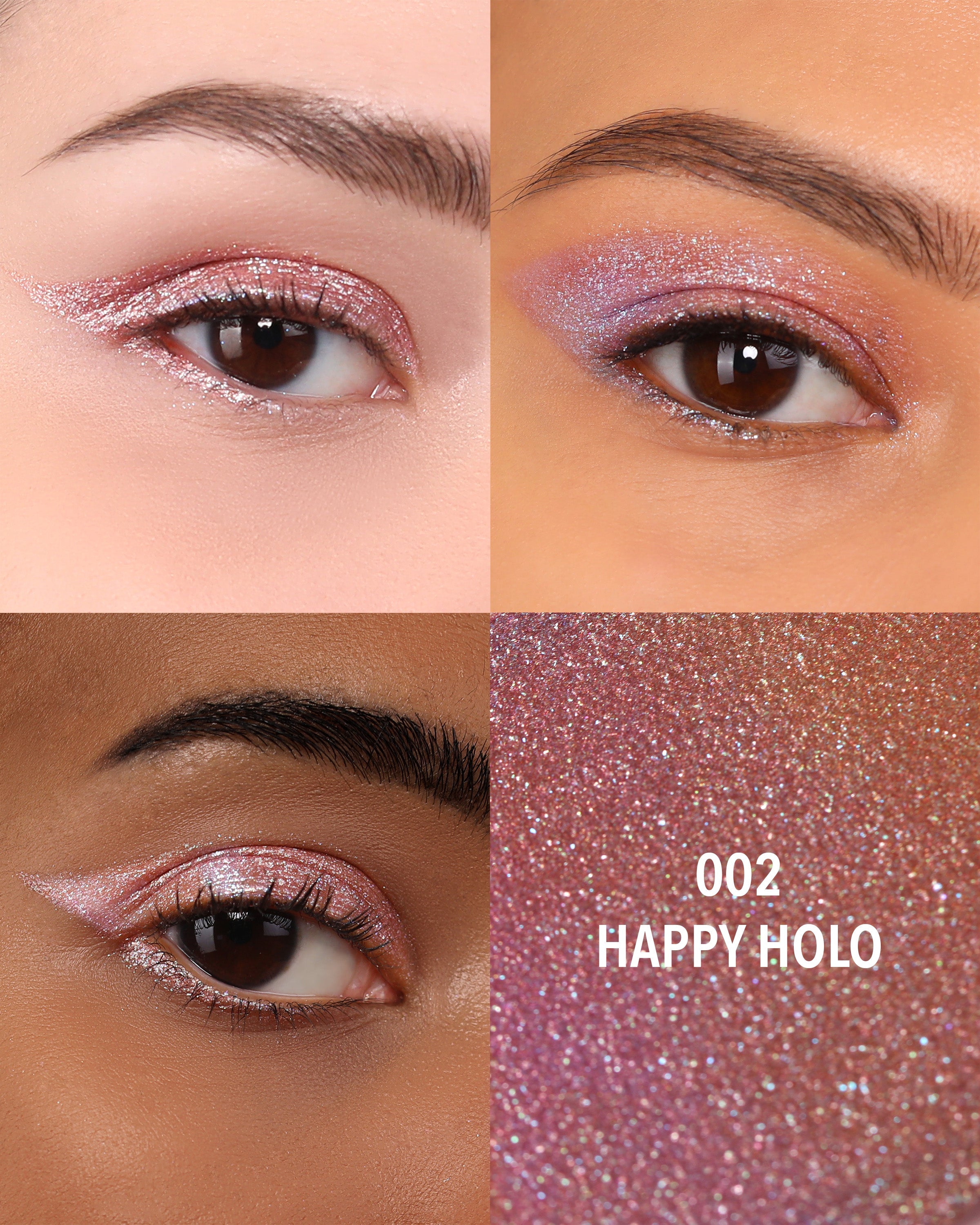 Prism Pop Pigment 002 Happy Holo - High-Quality Cosmetic Glitter for Eyeshadow, Nails & Body Art - Perfect for Parties, Festivals & DIY Makeup Looks