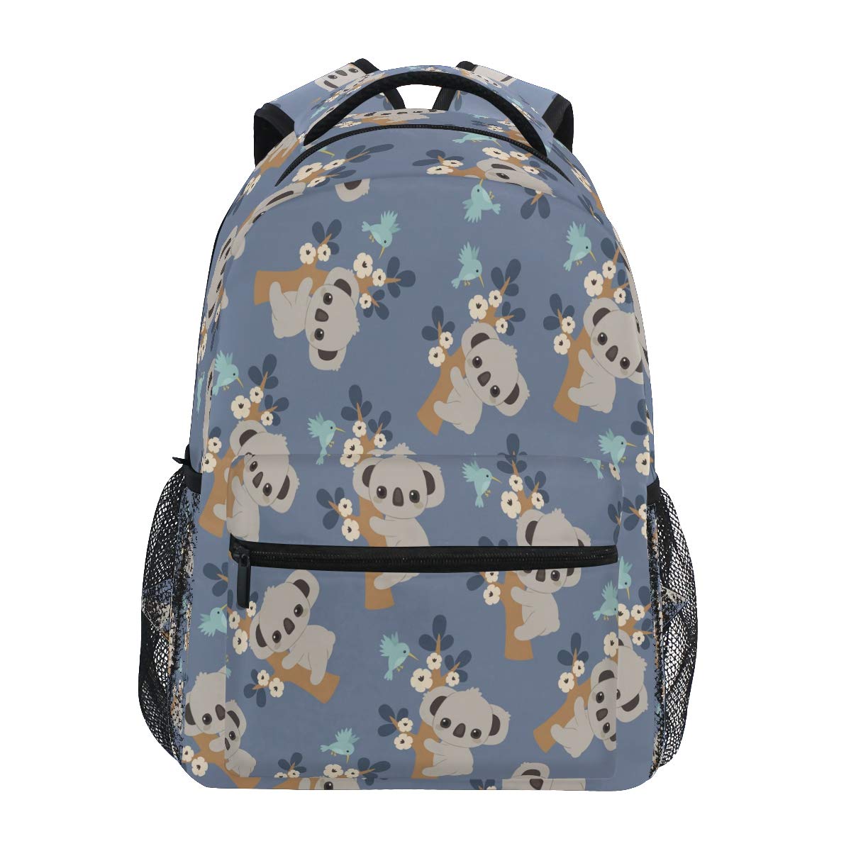 Stylish Koala & Floral Print Backpack - Large Capacity Travel Daypack, School Book Bag & Laptop Bag for Women, Men, Teens | Perfect for College, Work & Outdoor Adventures