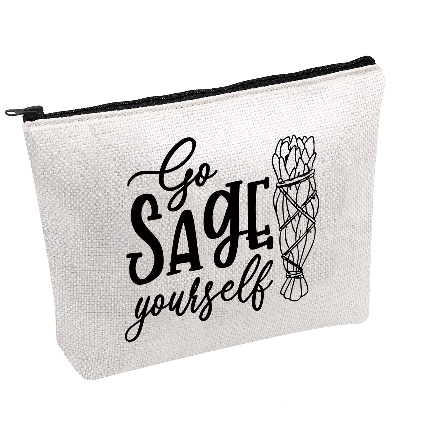 Funny Witchcraft Sage Bag - Celestial Themed Makeup Pouch for Witchy Gifts & Sage Lovers | Perfect for Spiritual Rituals, Yoga Sessions & Boho Fashion Accessories