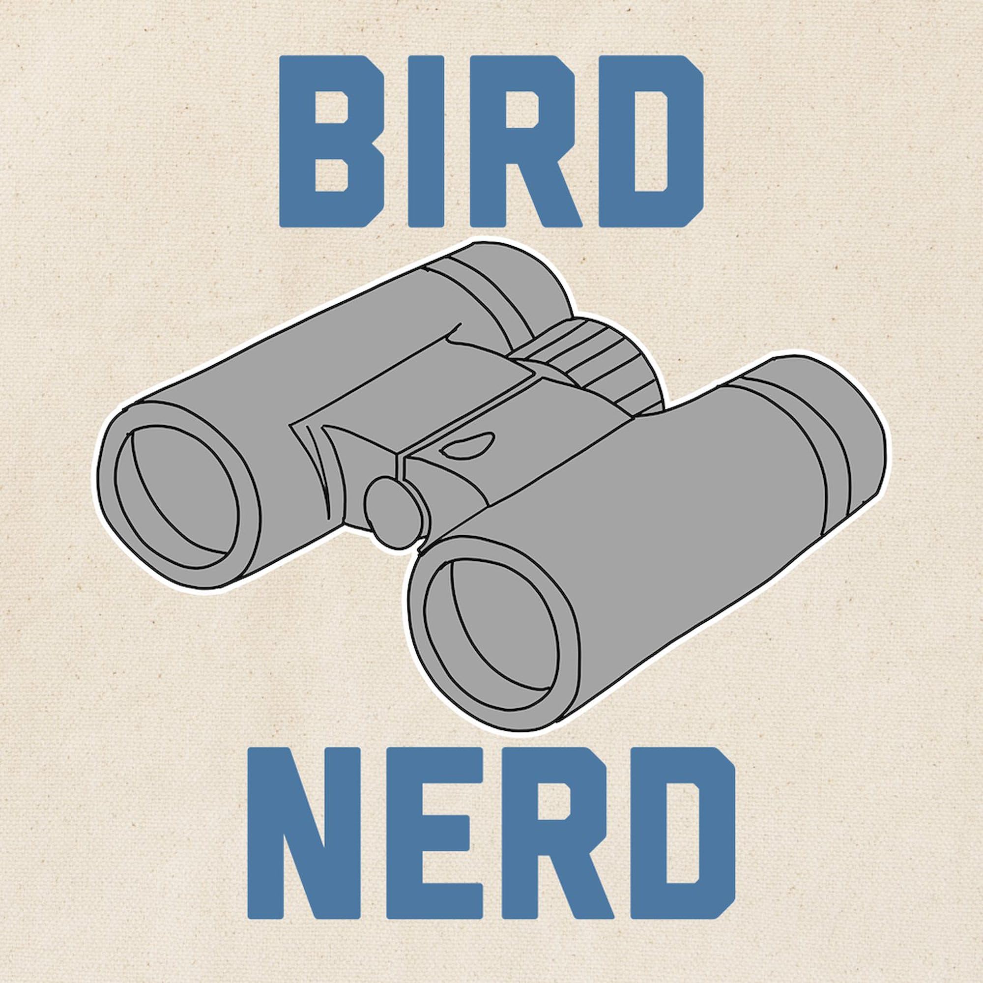 Bird Nerd Tote Bag - Natural Canvas Reusable Shopping Bag for Groceries, Books & Everyday Use | Eco-Friendly Cotton Tote for Bird Lovers & Nature Enthusiasts