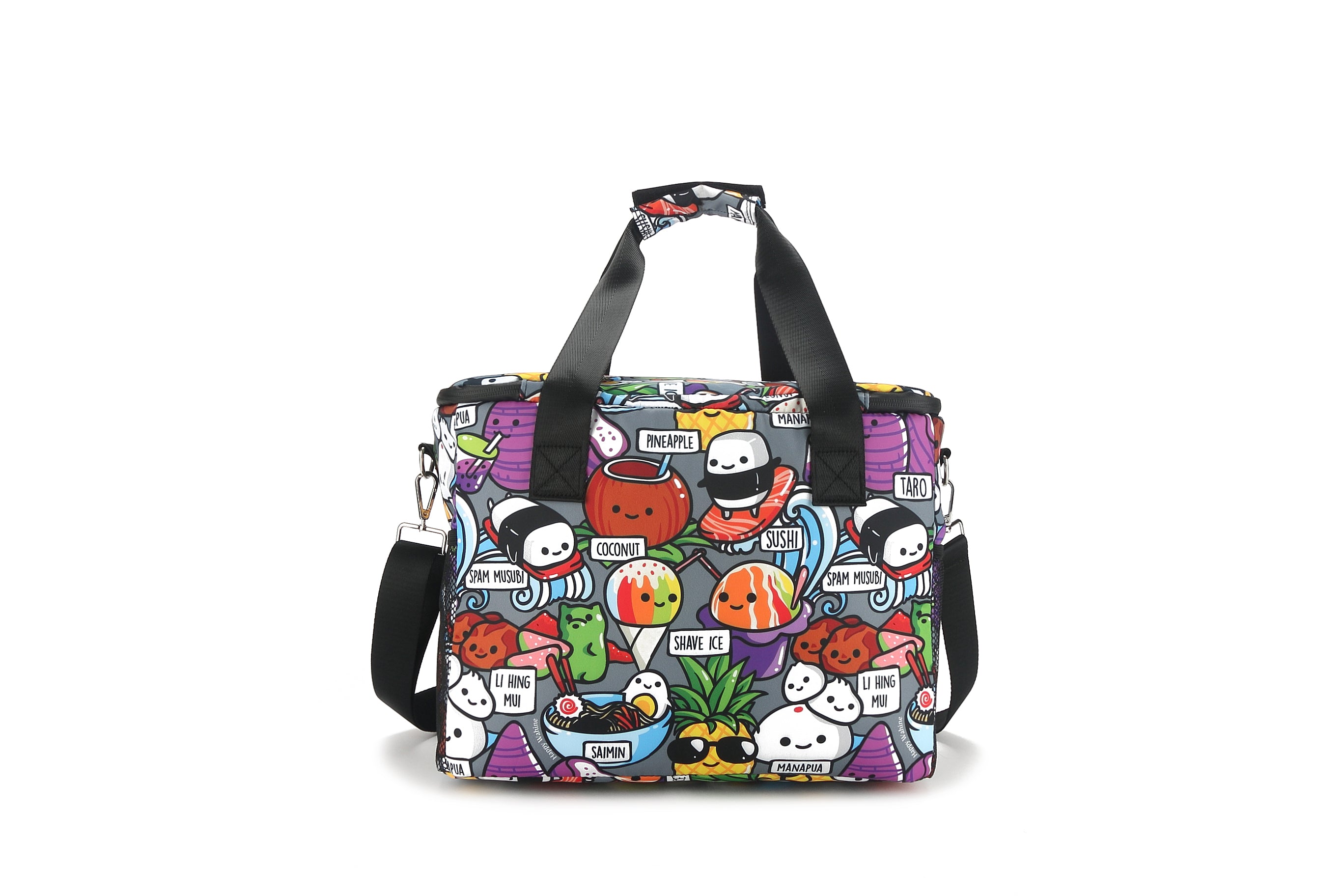 Premium Insulated Cooler Tote Bag - Large Capacity, Stylish Craving Hawaii Grey Design - Perfect for Beach Trips, Picnics & Outdoor Adventures