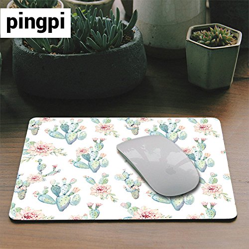 Hand Drawn Watercolor Saguaro Cactus Mouse Pad - Non-Slip Gaming Mouse Mat for PC, Laptop & Office Desk - Perfect for Gamers, Artists & Home Office Workspace