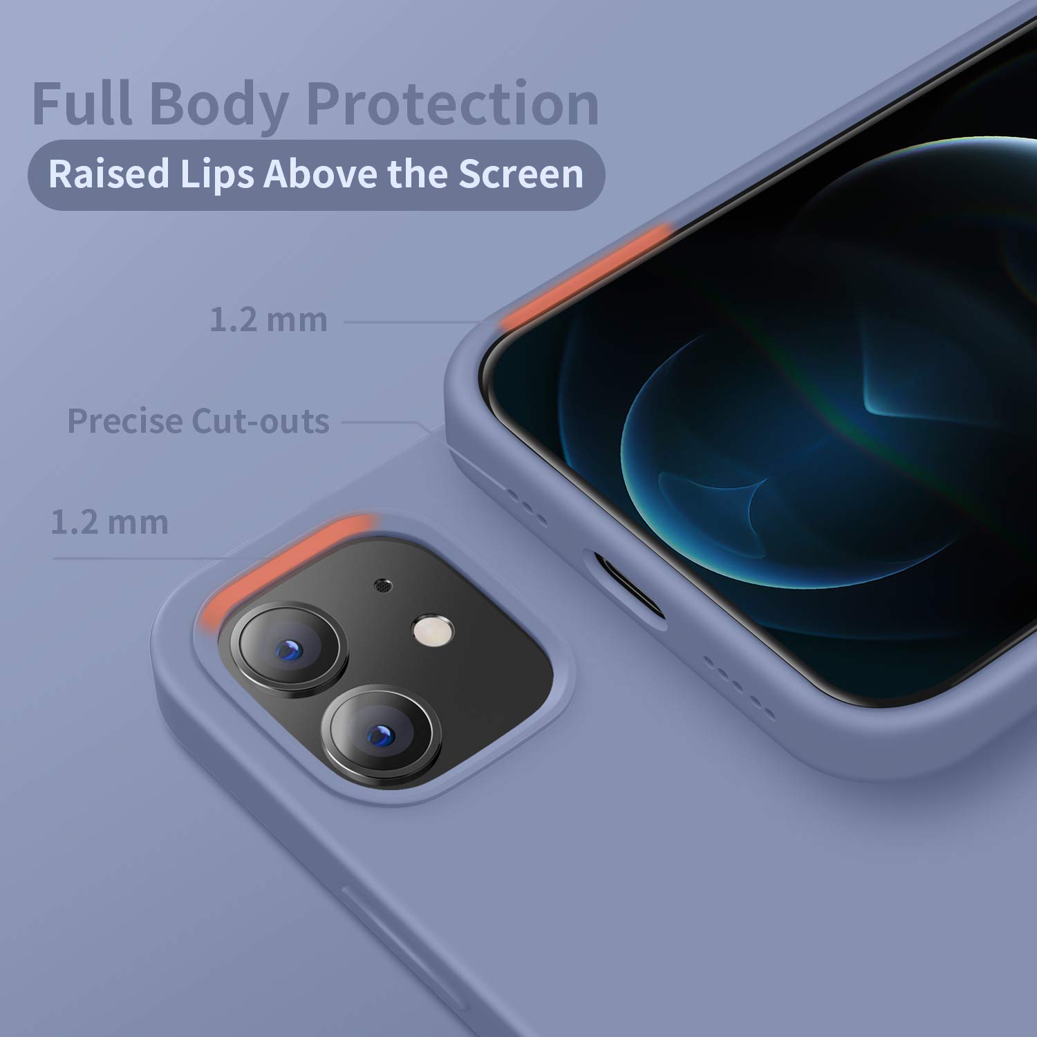 Premium Shockproof Silicone Case for iPhone 12 & iPhone 12 Pro (6.1