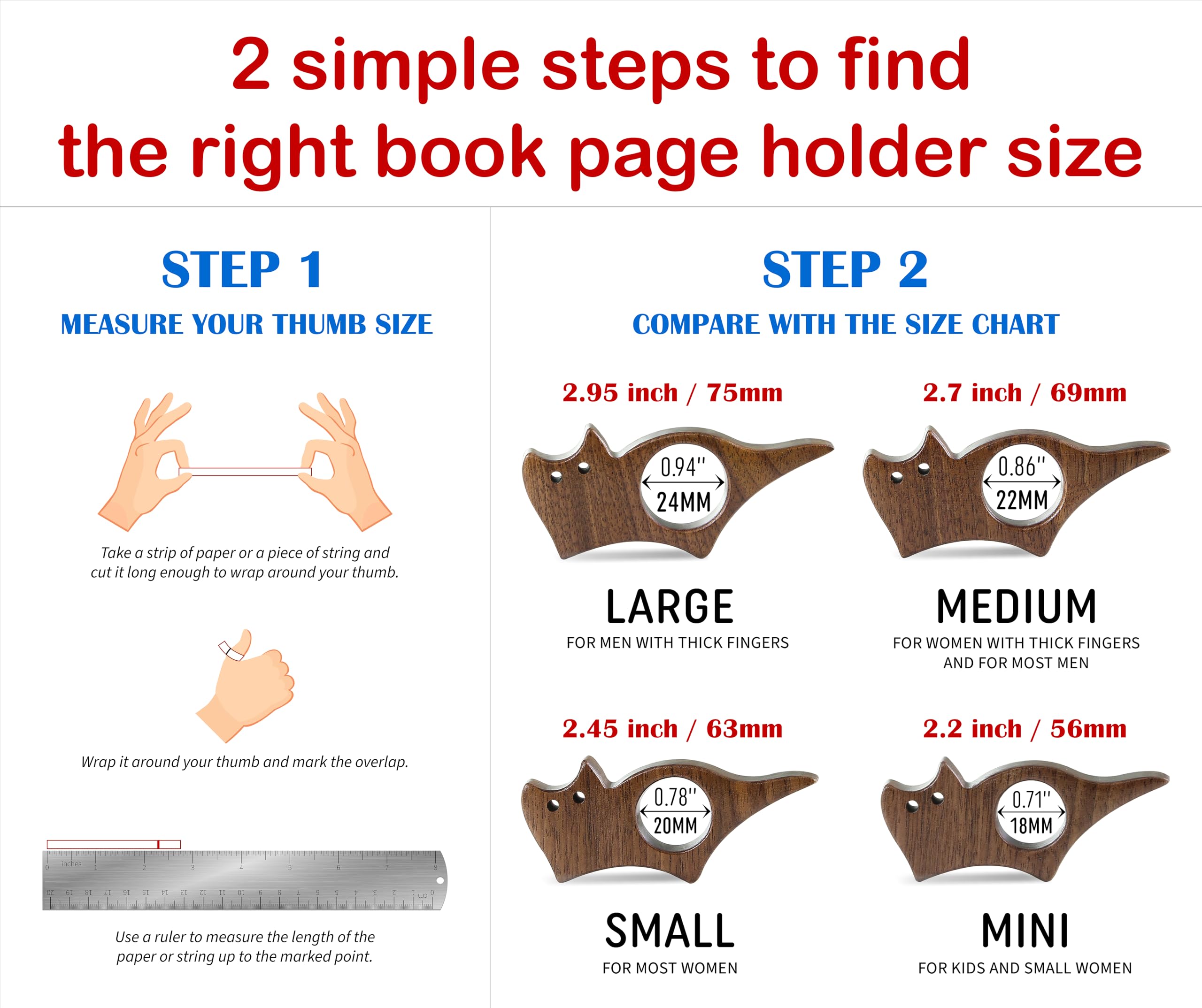Premium Walnut Wood Cat Book Page Holder - Smooth Finish Reading Accessory for Book Lovers | Perfect Literary Gift for Women & Bookworms | Ideal for Reading Novels, Textbooks & Cookbooks