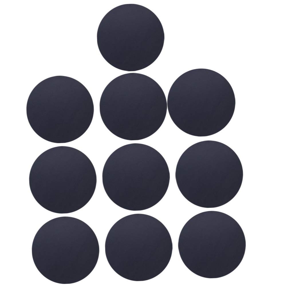 Healifty 10Pcs Round Black Kraft Paper - 33cm Handmade Watercolor Drawing Paper for Painting, Arts & Crafts, Office Use - Perfect for DIY Projects, Scrapbooking & Student Artwork