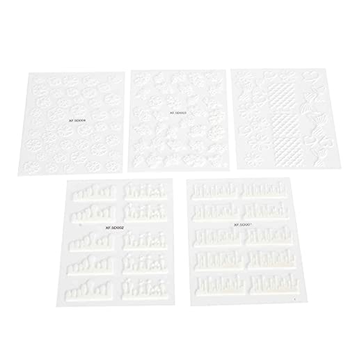 DIY Nail Art Stickers - Safe & Exquisite Self-Adhesive Nail Decals for Christmas, Parties, Carnivals & Festivals | Perfect for Home Manicures & Special Occasions