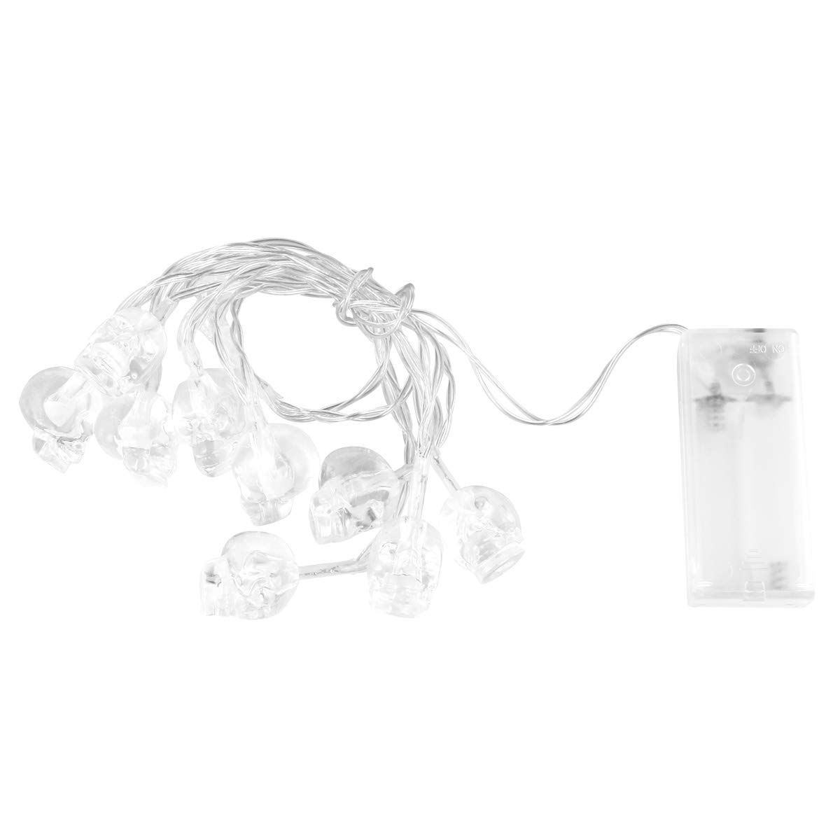 Balacoo Halloween Skull LED String Lights - 1PC Creative Spooky Decor for Parties, Home & Outdoor Halloween Decoration | Perfect for Indoor, Outdoor, and Holiday Events