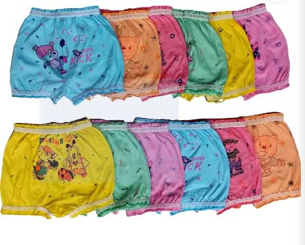 **Cartoon Printed Cotton Bloomer Underwear for Baby Boys & Girls - Soft, Breathable & Skin-Friendly Unisex Underwear - Perfect for Playtime, Sleep & Everyday Comfort**