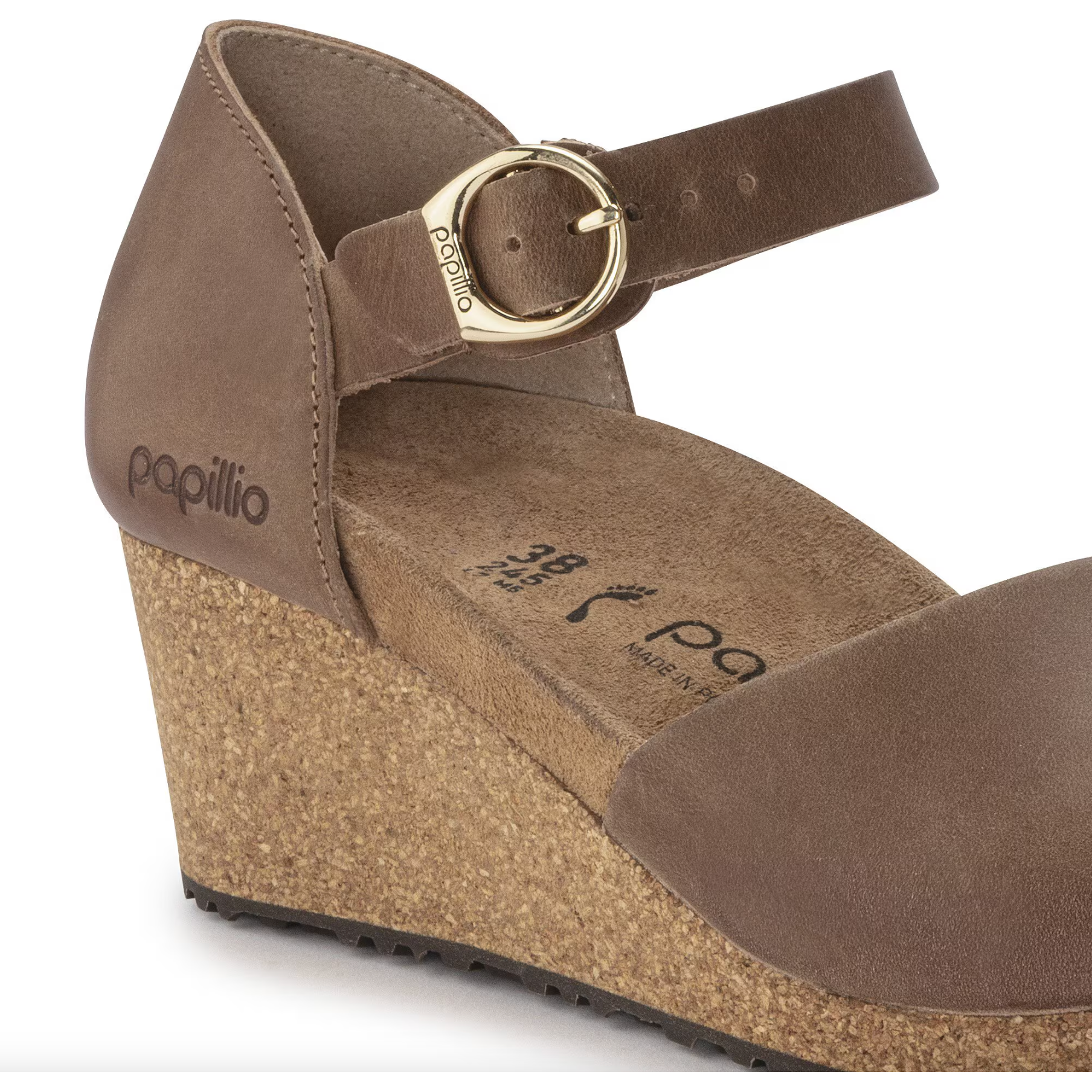 Birkenstock Mary Ring Buckle Oiled Leather Sandals for Women - Cognac Brown Comfortable Arch Support - Perfect for Casual Wear, Beach & Summer Outfits