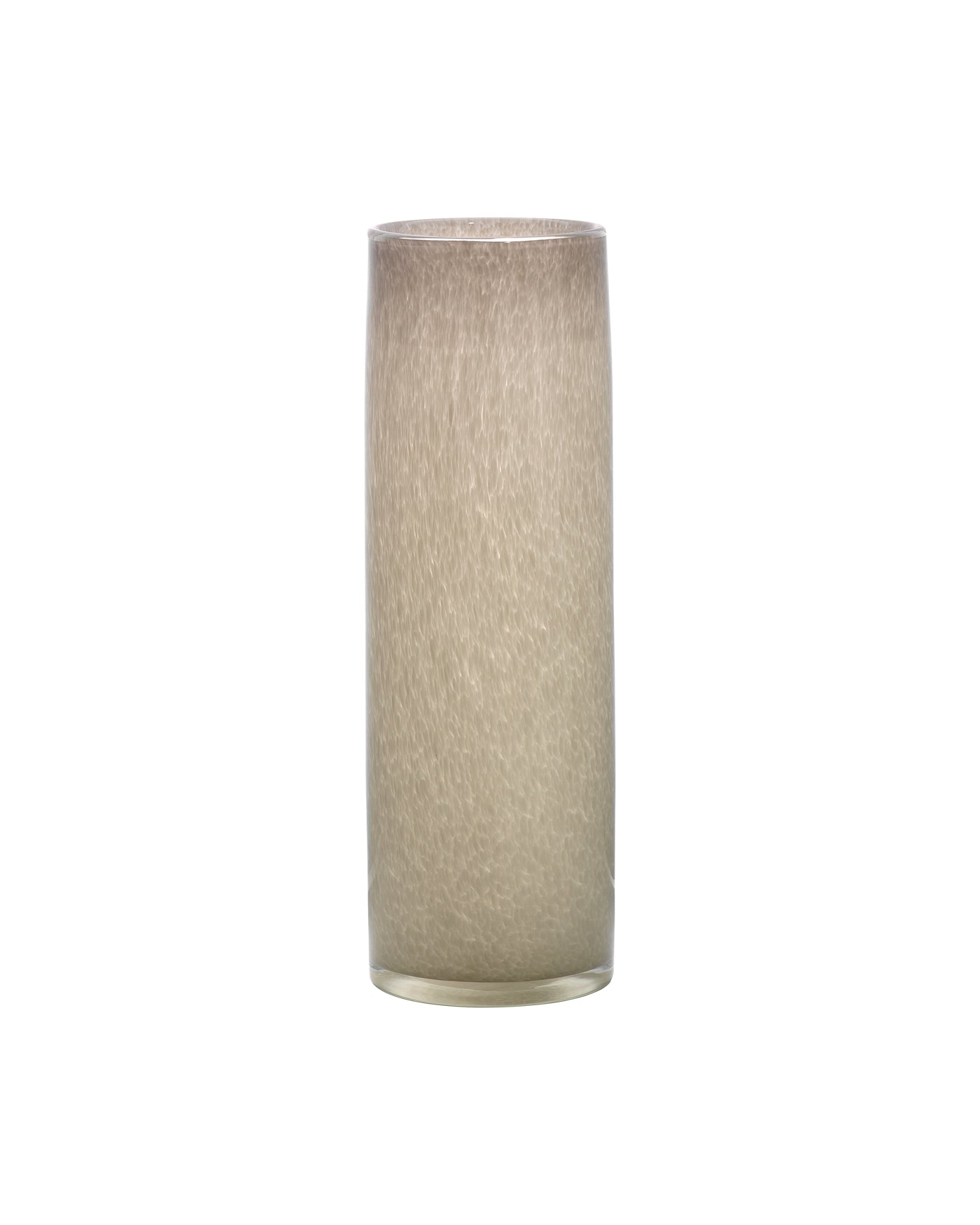 Hand Blown Glass Vases Set of 3 - Modern Grey Home Decor for Living Room, Dining Table & Wedding Centerpieces