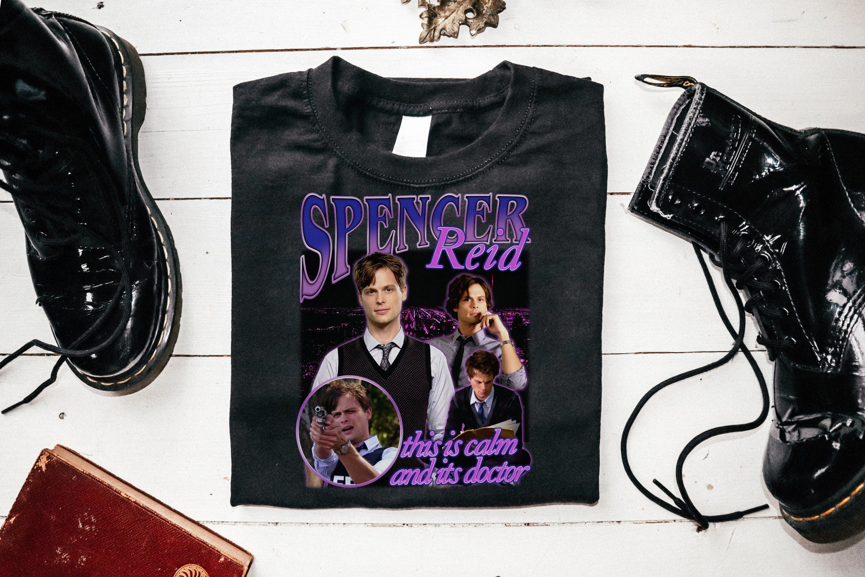 Vintage Spencer Reid 904s T-Shirt - Criminal Minds Fan Merchandise - Matthew Gray Gubler Tee for TV Show Enthusiasts - Perfect for Cosplay, Conventions & Fan Gatherings