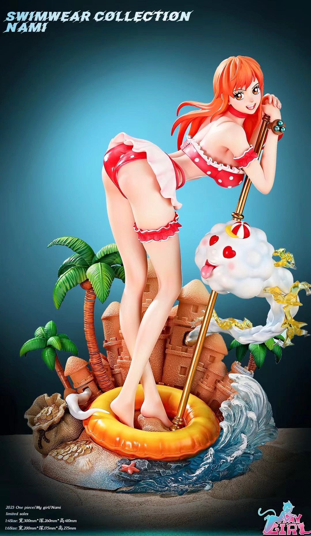 My Girl Studio - Nami Swimsuit | One Piece Anime Cosplay Costume for Women | Perfect for Beach, Pool, Cosplay Events & Summer Vacations