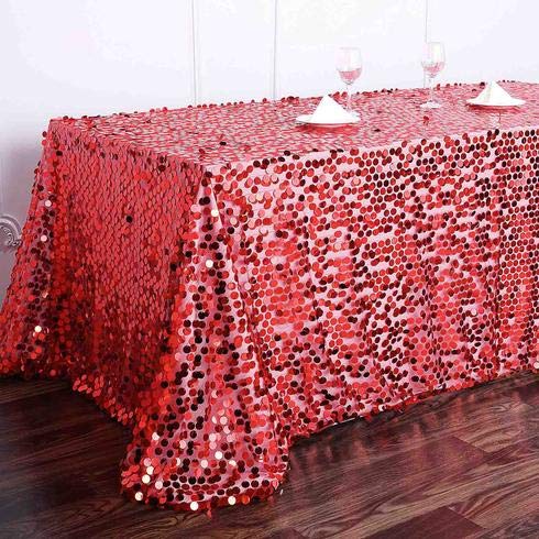 Premium Sequin Rectangle Tablecloth 90