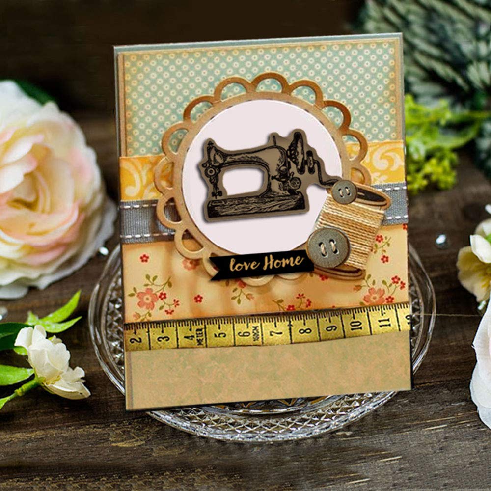 Vintage Metal Stamps and Dies Set for Card Making, Scrapbooking, Photo Albums - Handmade Cutting Stencil Templates with Feather, Flower, Key Designs - Perfect for DIY Crafts, Journals, and Stamping Projects