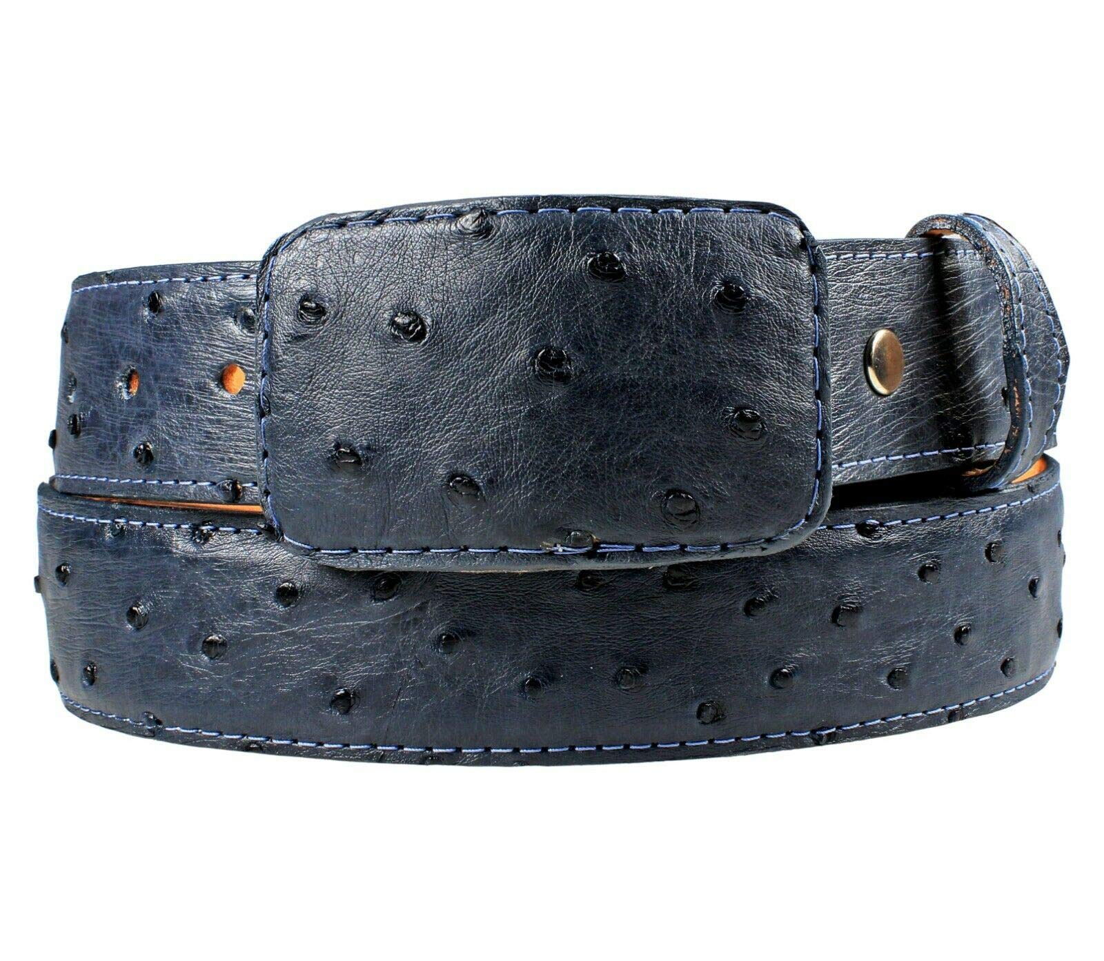 White Diamonds Genuine Ostrich Leather Belt 2