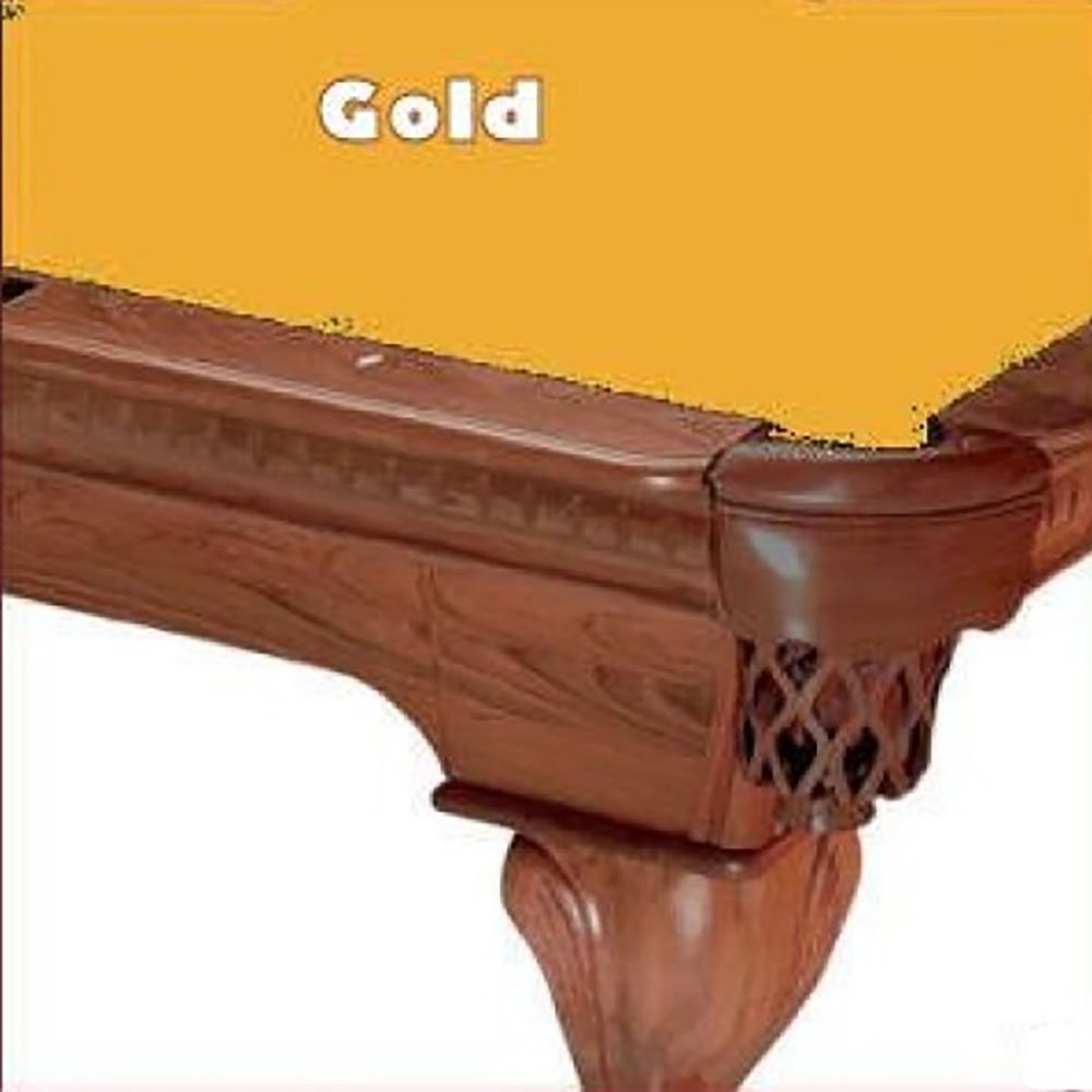 Premium 10' Gold ProLine Classic 303 Billiard Pool Table Felt - Professional Grade Cloth for Tournament & Home Game Room Use