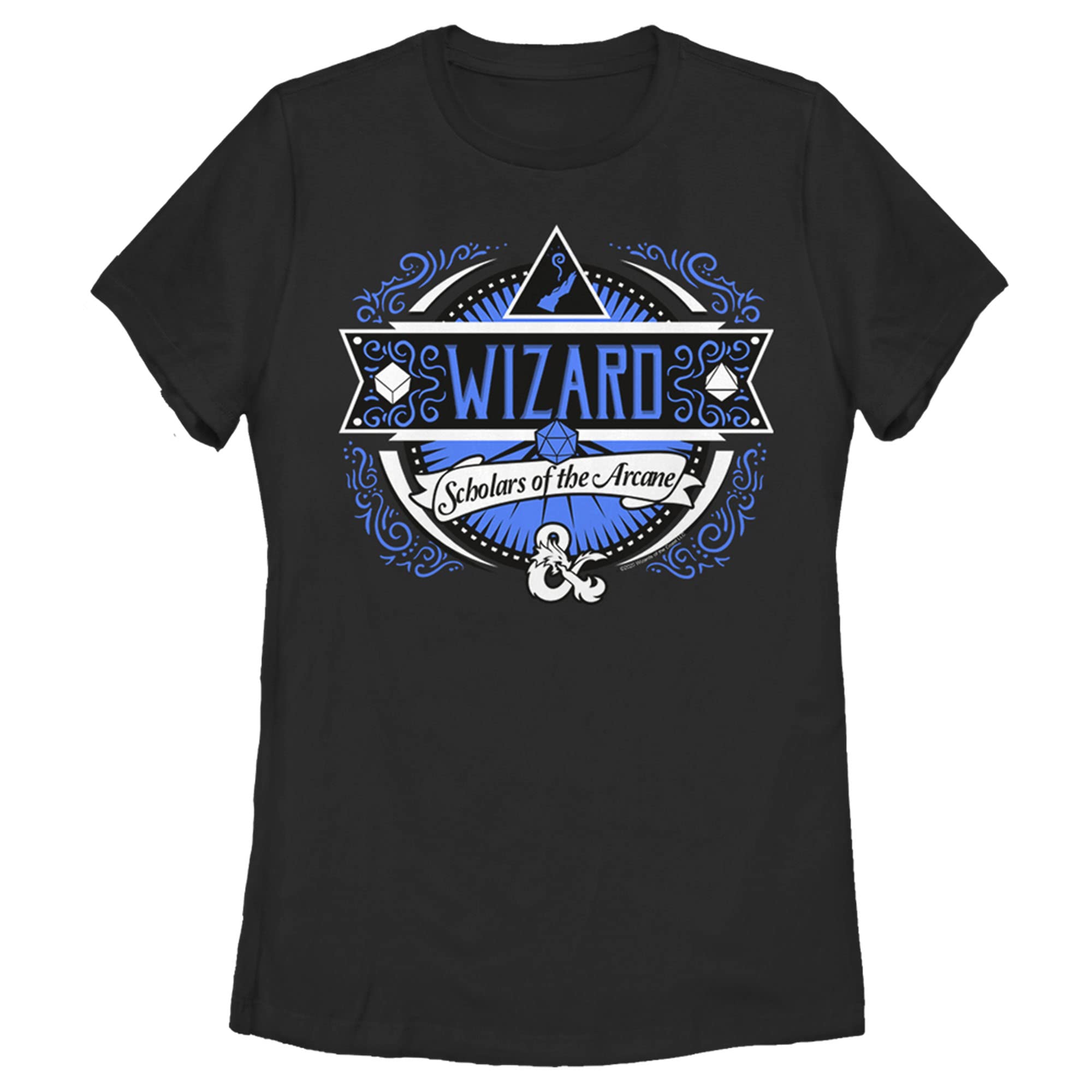 Women's Dungeons & Dragons Wizard Scholars of The Arcane Graphic T-Shirt | Fantasy RPG Gamer Tee | Perfect for Cosplay, Game Nights & D&D Enthusiasts