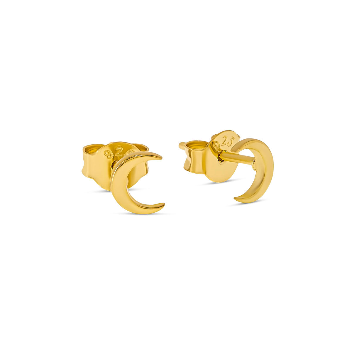 Dainty Moon Stud Earrings 14K Gold Plated - Perfect for Everyday Wear, Gifts & Special Occasions