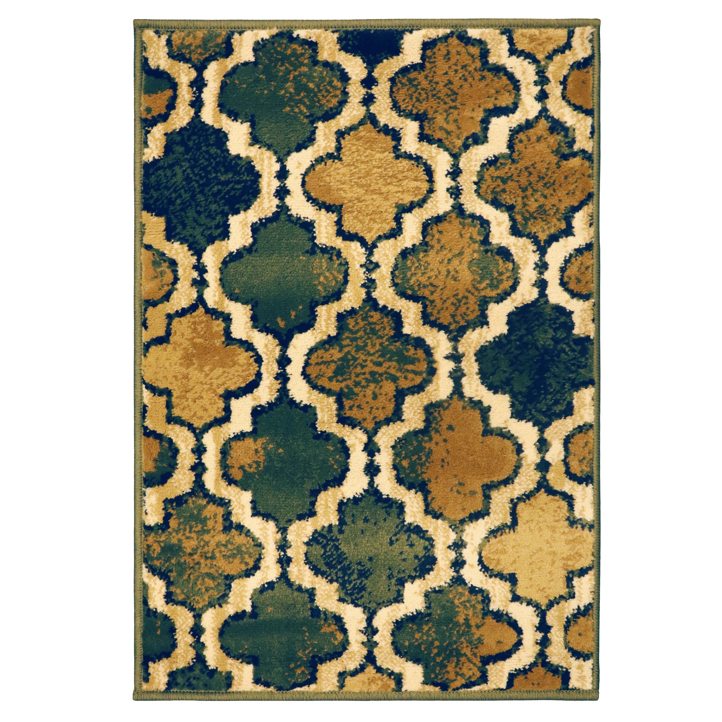 Viking Geometric Trellis Indoor Area Rug & Runner - Non-Slip Boho Chic Carpet for Living Room, Bedroom, Hallway - Perfect for Nordic Home Decor & Cozy Spaces
