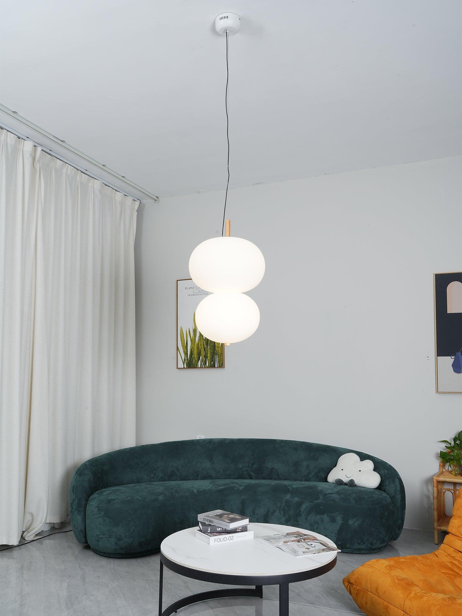 Ilargi Pendant Light - Modern Moon-Shaped Hanging Light Fixture for Dining Room, Kitchen Island, Bedroom & Living Room Decor