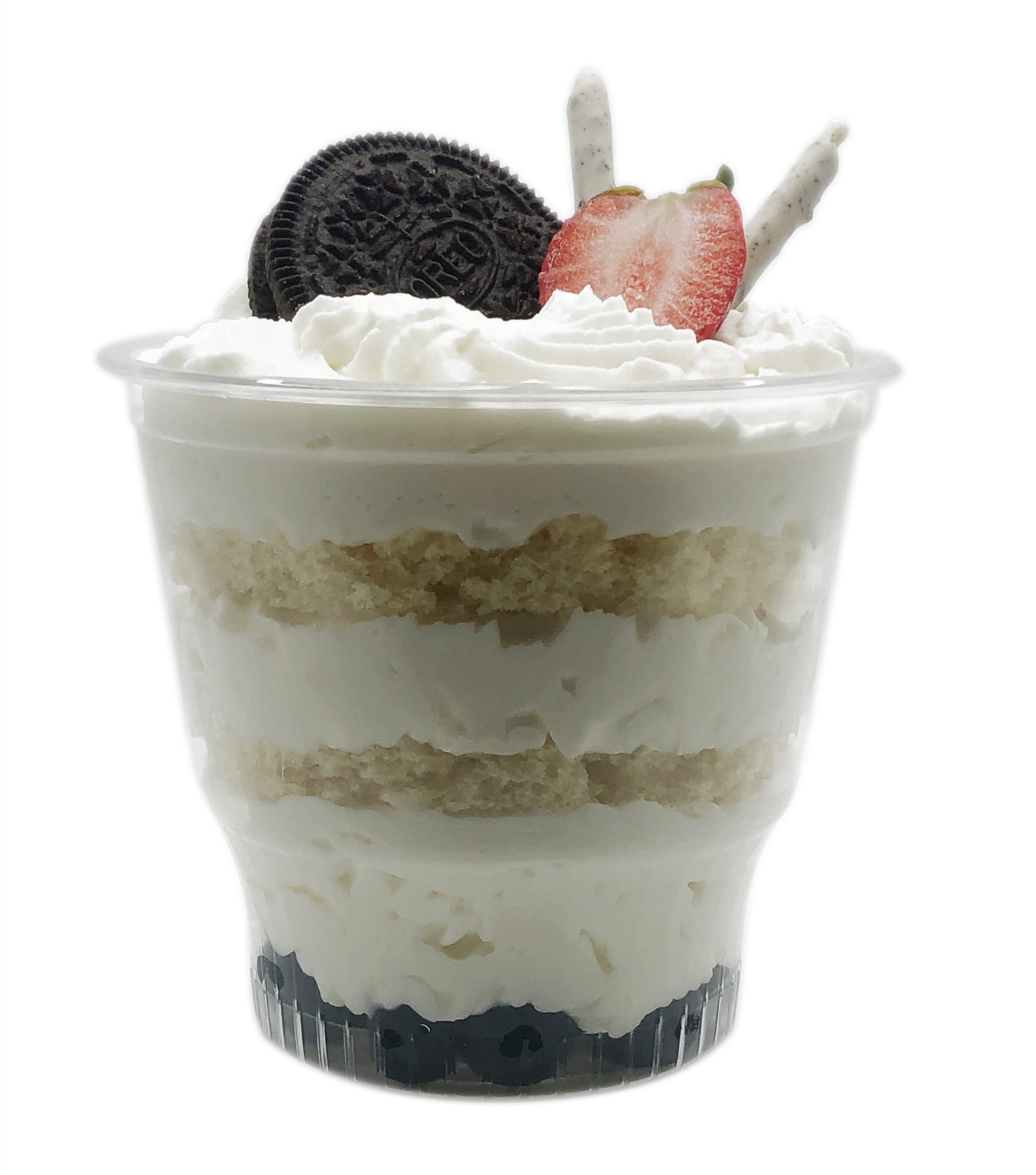 4U'LIFE 12 oz Clear Plastic Ice Cream Cups - 50 Pack Disposable Dessert Bowls for Frozen Yogurt, Parfait, Sundae & Party Serving - BPA-Free & Crystal Clear (Lids Not Included) - Perfect for Ice Cream Shops, Dessert Bars & Home Entertaining