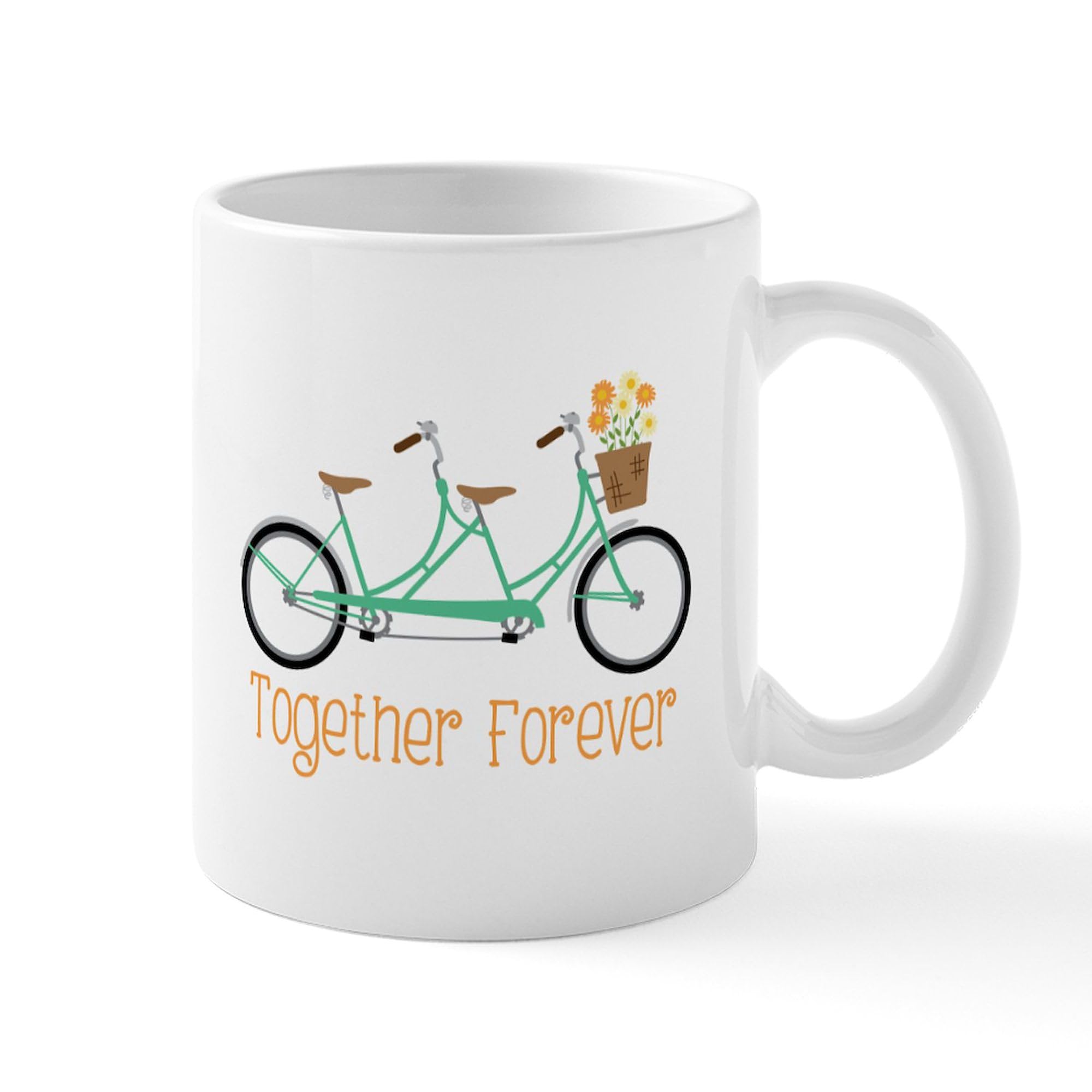 Together Forever Ceramic Coffee Mug 11 oz (325 ml) - Perfect for Couples, Anniversaries & Romantic Gifts - Ideal for Coffee, Tea & Hot Drinks at Home or Office