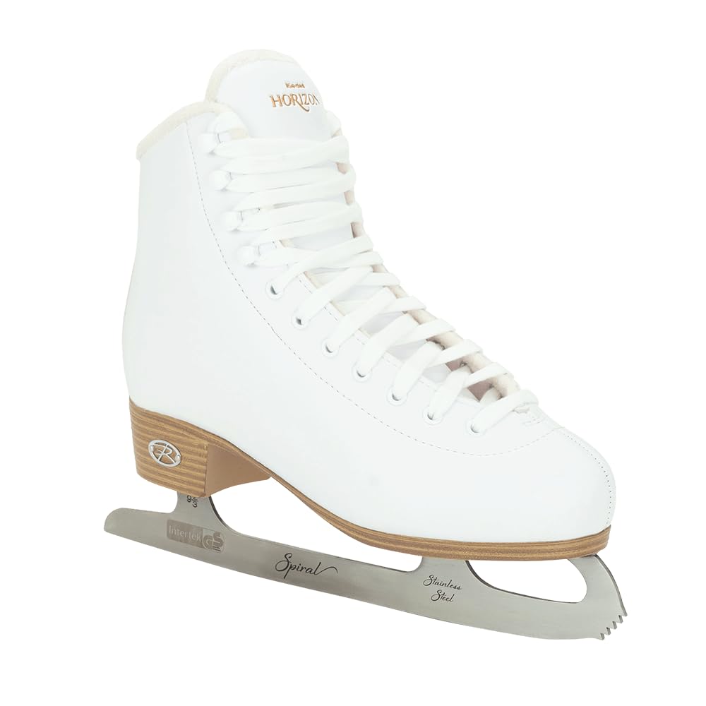Riedell Horizon Junior Ice Skates - Recreational Figure Skates with Stainless Steel Blades for Kids | Perfect for Ice Rink, Birthday Gifts & Winter Sports