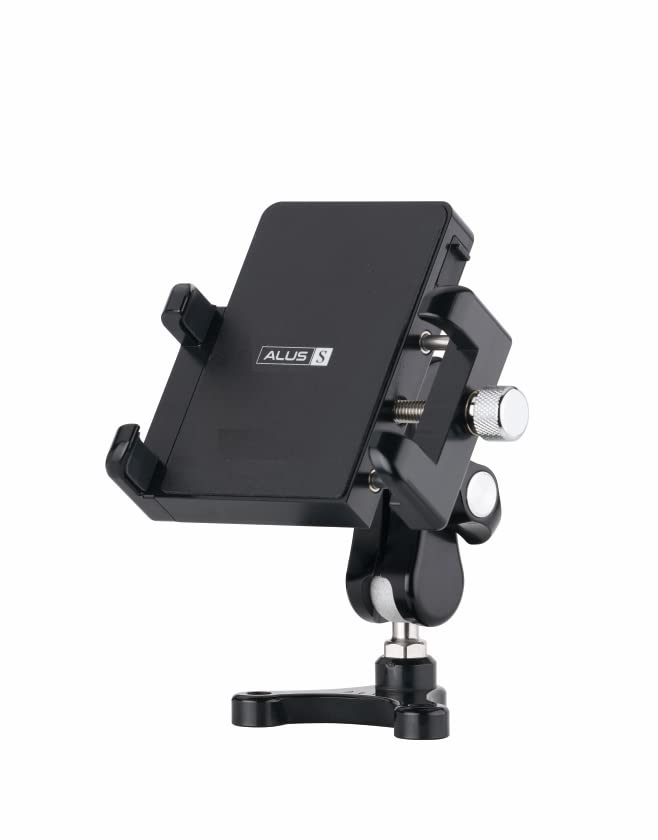 Premium Universal Bike Phone Mount for Motorcycle - High-Quality Aluminum Alloy Handlebar Phone Holder (1.25inch/32mm, Chrome) - Perfect for Cycling, Commuting & Outdoor Adventures
