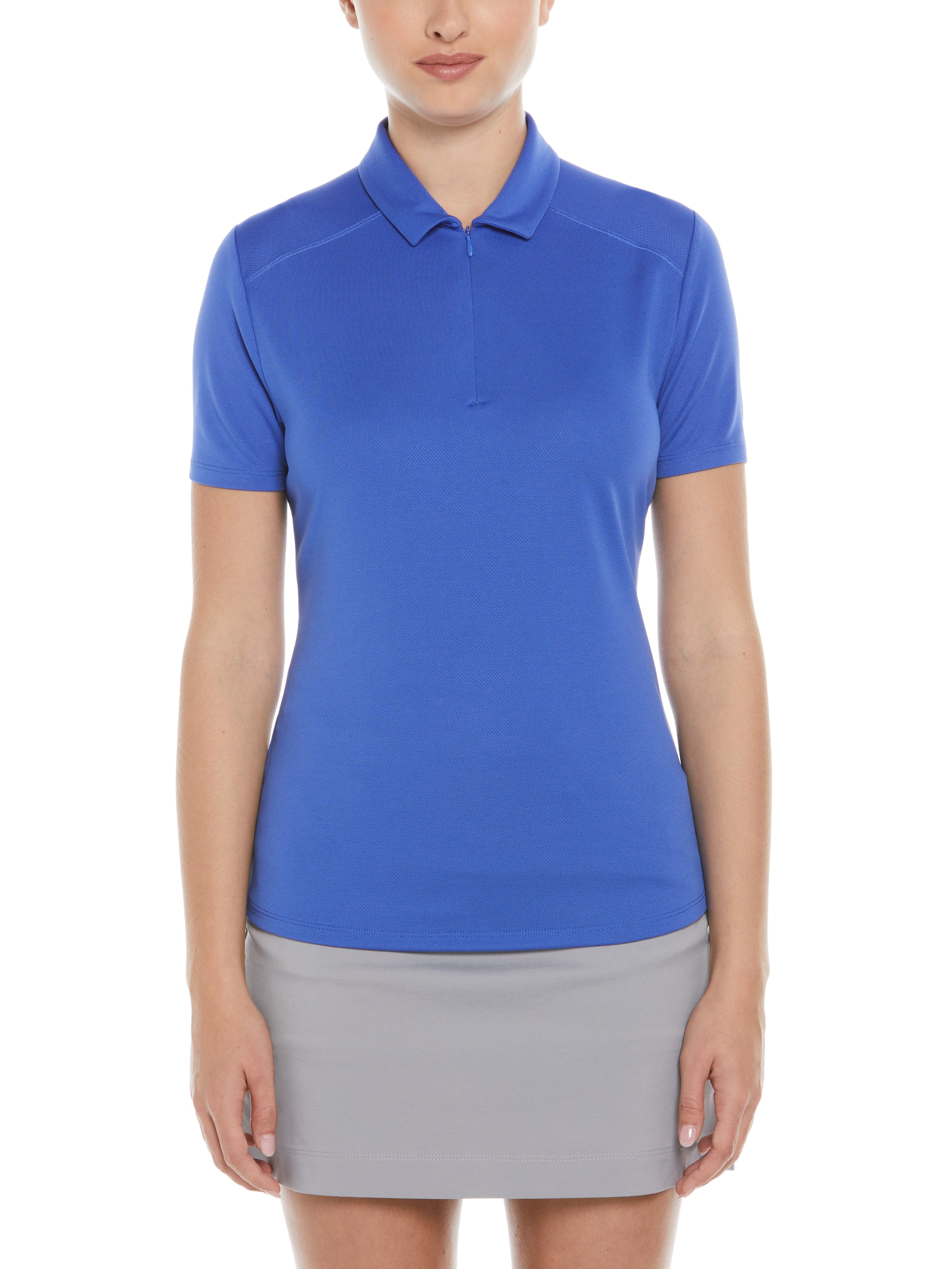 Breathable Women's AirFlux™ Short Sleeve Golf Polo Shirt - Moisture Wicking & UV Protection for Golf, Tennis & Outdoor Activities
