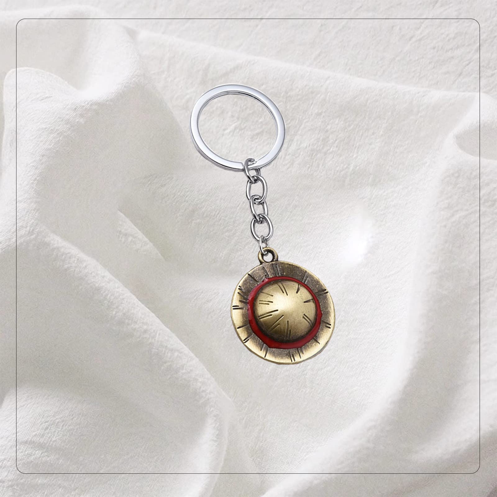 Anime Keychain - Cute Hat Keychain for Movie Fans, Perfect Gift for Women & Men - Great for Backpacks, Bags & Keyrings