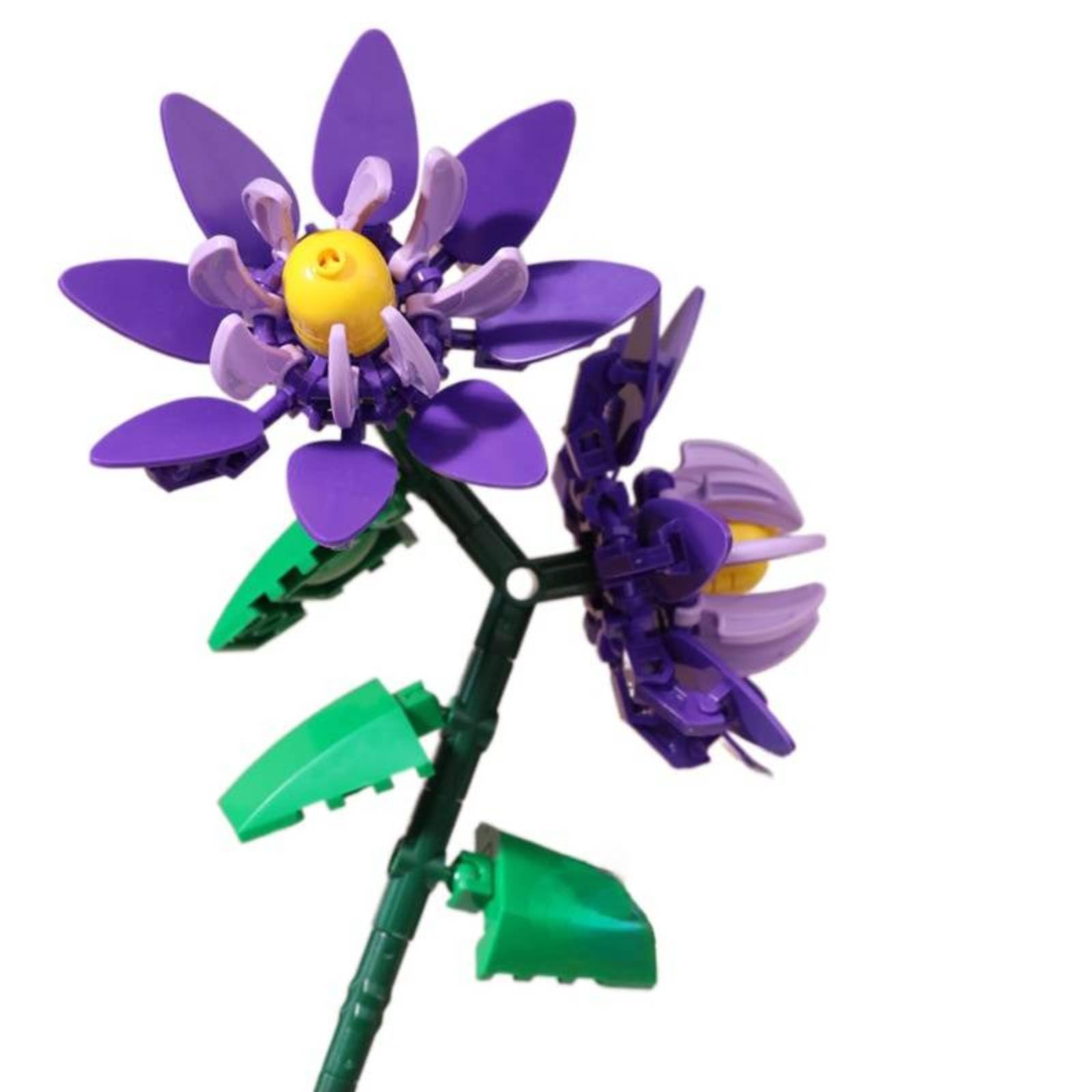 Romantic Flower Building Blocks Gift for Women - Home Decor & DIY Bouquet Toy