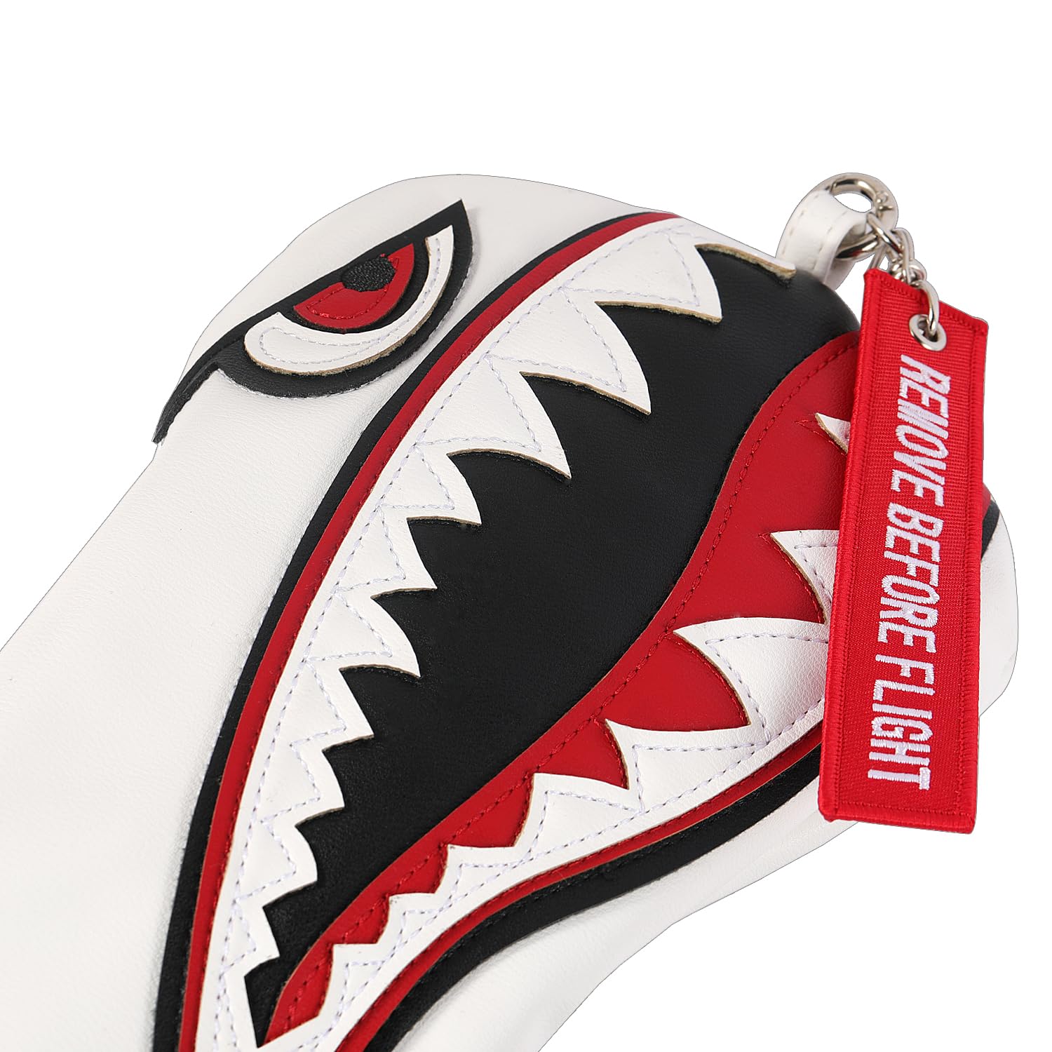Premium Flying Tiger Warshark Golf Club Headcover - Universal Fit for Driver, Fairway & Hybrid Clubs | Durable Protection for Golf Accessories | Perfect Gift for Golf Enthusiasts | Ideal for Course Play, Practice & Club Storage