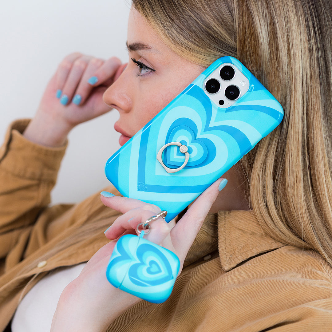 Cute Blue Sweethearts iPhone Case - Trendy & Protective Phone Cover for iPhone 13/12/11/X - Perfect for Valentine's Day, Gifts & Everyday Use