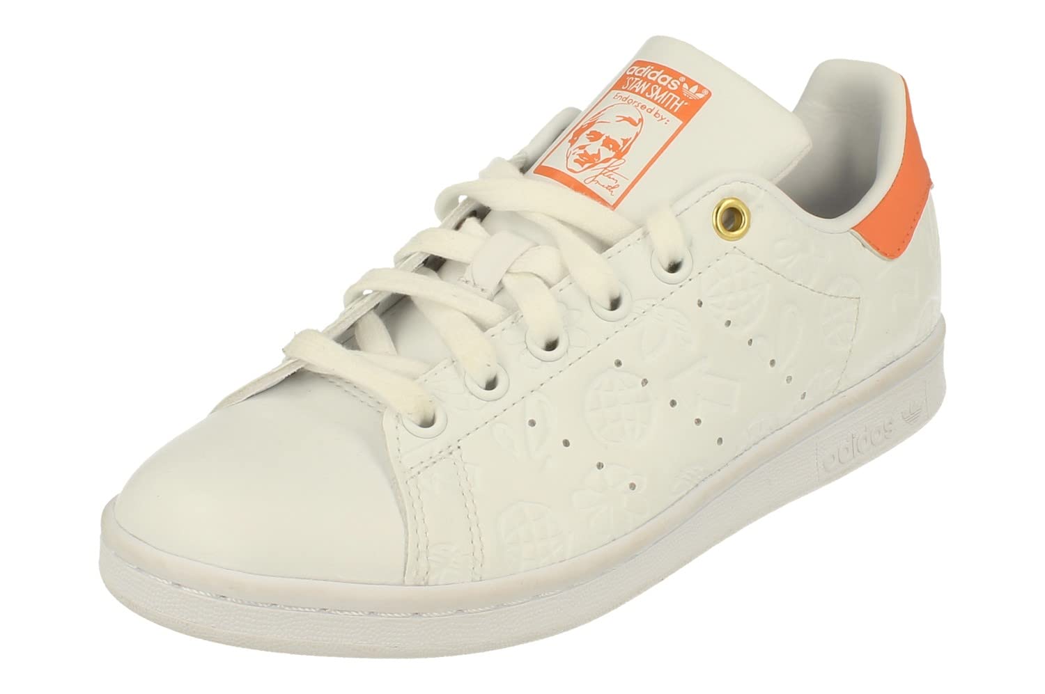 Adidas Originals Stan Smith Women's White Sneakers - Size UK 5 / US 6.5 / EU 38 (FX5677) | Classic Comfort for Casual Wear, Gym & Everyday Fashion