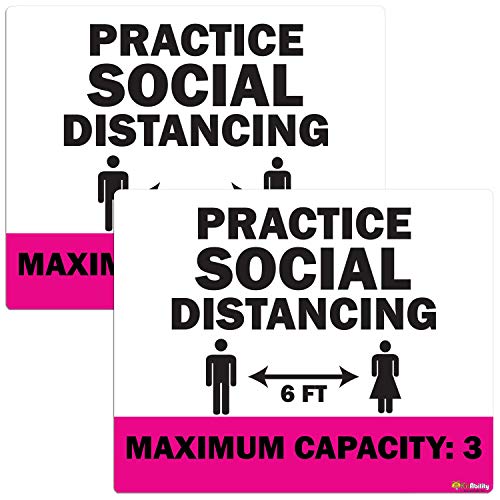 Social Distancing - Maximum Capacity, Pink