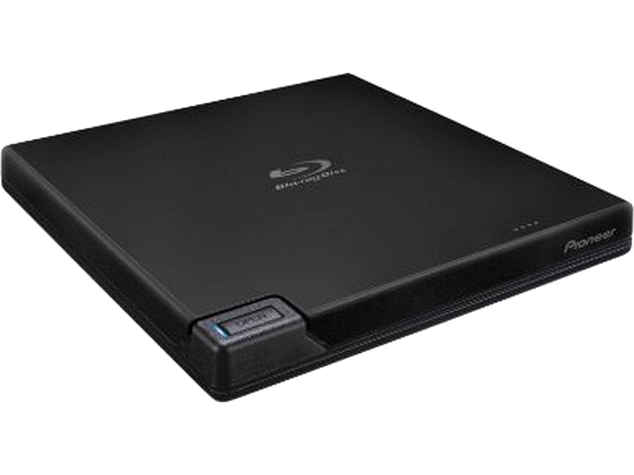 Pioneer BDR-XD07B 6x Slim Portable USB 3.0 Blu-ray DVD CD Burner Writer - Supports BDXL & M-Disc, Includes CyberLink Software (Black) - Perfect for Laptop, Desktop, Home Theater & Media Backup