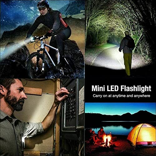 Ultra Bright Rechargeable LED Flashlight - USB Mini Tactical Torch, Compact Handheld Pocket Light with Side Lantern | High-Powered Portable Travel Flashlight (1 Pack) for Camping, Hiking, Emergency & Outdoor Adventures