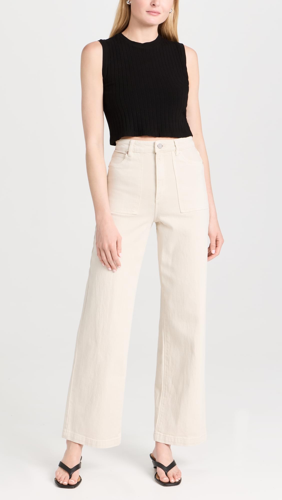 Women's High Waist Wide Leg Jeans - 94% Cotton Stretch Denim for Comfort & Style | Perfect for Casual Wear, Office & Night Out