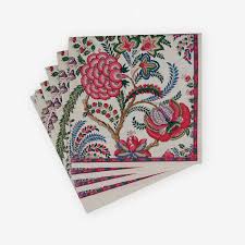 Caspari Pontchartrain Napkins - Premium Cloth Dinner Napkins for Elegant Dining, Parties & Special Occasions - Set of 20
