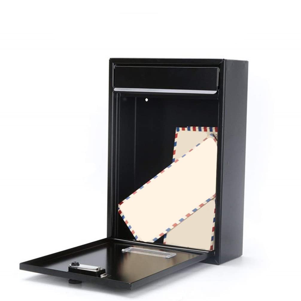 Durable Iron Mailbox for Letters, Magazines & Newspapers - Secure Outdoor Mail Storage for Home, Office & Apartment Buildings