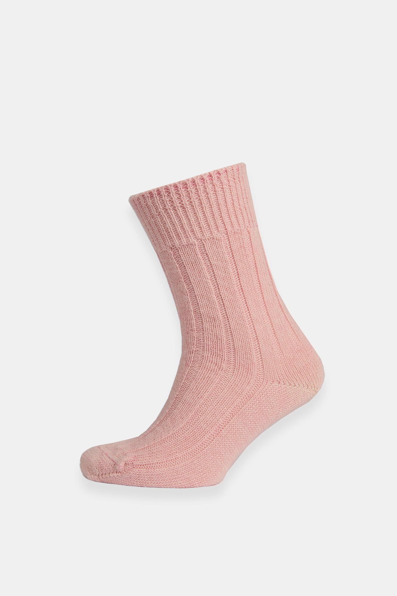 Cozy Alpaca Wool Bed Socks for Women - Soft & Warm Winter Sleeping Socks in Pale Pink | Perfect for Cold Nights, Relaxation & Home Comfort