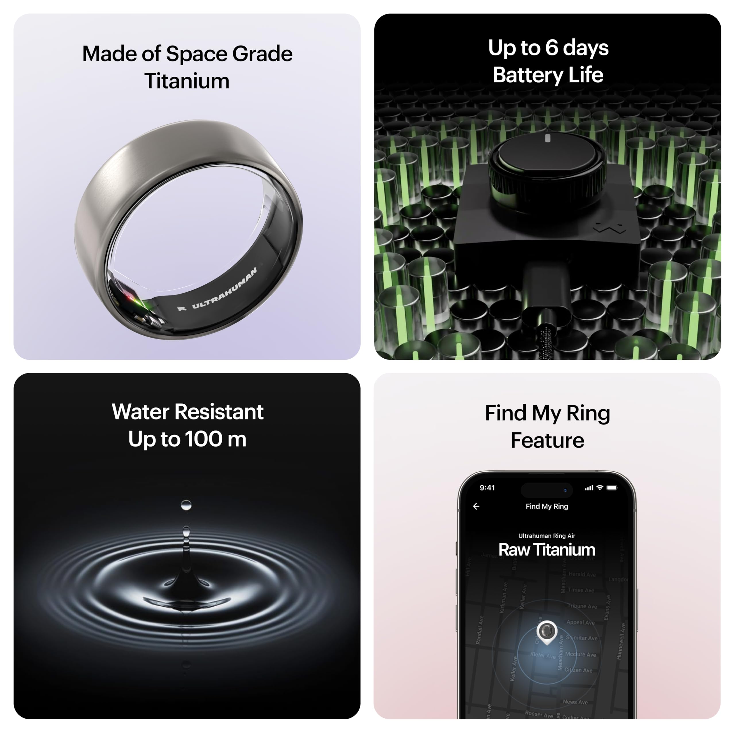 ULTRAHUMAN Ring AIR - Smart Ring for Sleep Tracking & Fitness Monitoring, Wearable Health Tracker for Women & Men, No Subscription Fee for Basic Features - Perfect for Nighttime Sleep Analysis & Daily Activity Tracking