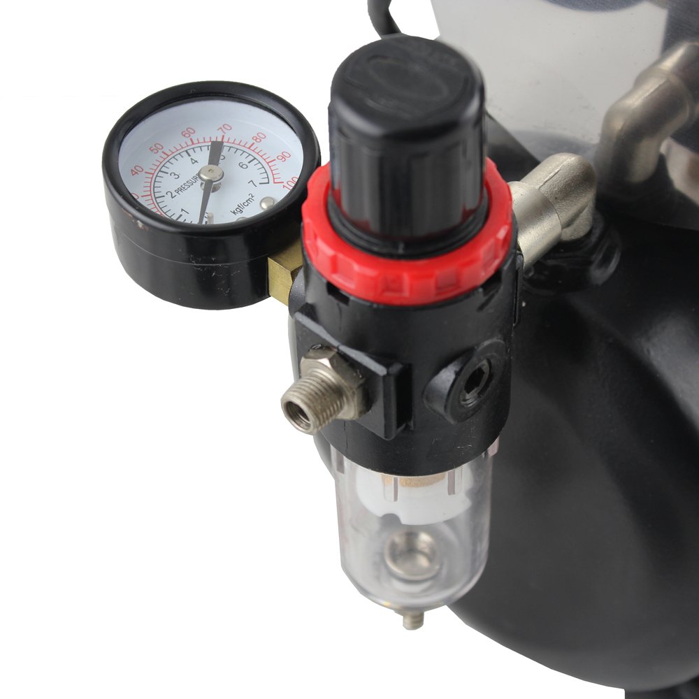 OPHIR 110V Professional Airbrush Compressor with 3L Tank - Quiet Air Compressor Kit for Hobby Model Painting, Tattoo Art, Automotive & Bakery Decorating - Perfect for T-Shirt Airbrushing & DIY Crafts