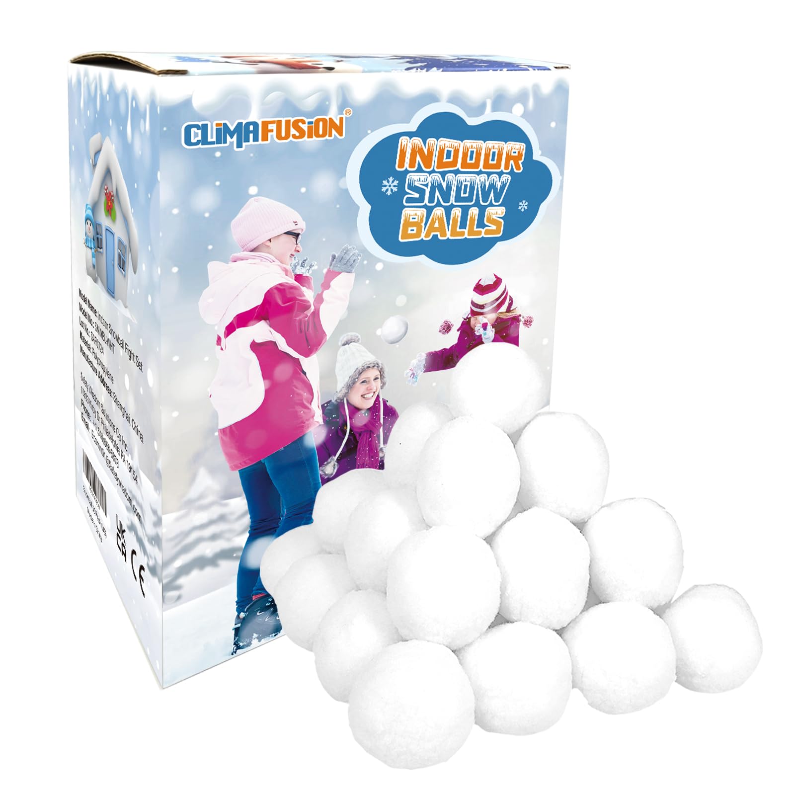 50 Pack Soft Fake Snowballs for Kids - 3 Inch Safe Christmas Snow Balls for Indoor & Outdoor Winter Play, Snowball Fights, Holiday Toss Games - Perfect for Family Gatherings, School Activities & Winter Party Fun