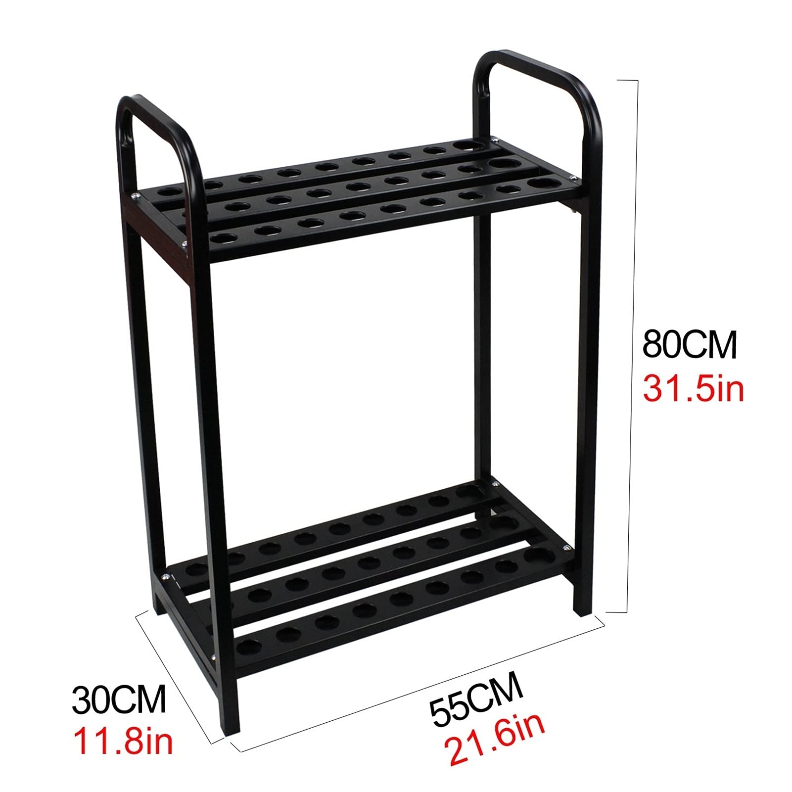 Premium Acrylic Golf Club Stand Holder - 27 Club Organizer Display Rack for Putters & Irons | Golf Course, Pro Shop & Home Storage Solution | Durable Black Golf Equipment Organizer for Indoor & Outdoor Use