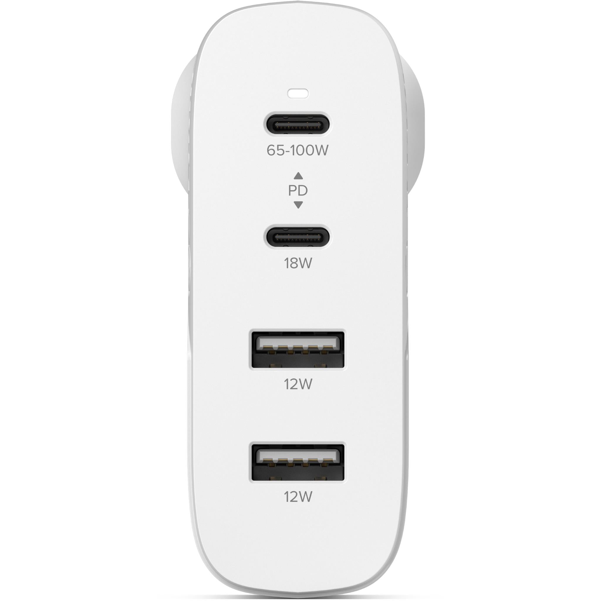 ALOGIC 100W GaN Fast Charger - 4 Port USB C Wall Charger with 100W Cable for MacBook Pro, iPhone 15, iPad, Samsung Galaxy - Compact Travel Charger for Home, Office & Hotel Use