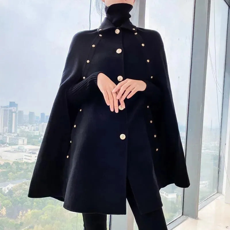 Women's Winter Poncho Coat - Warm & Stylish Outerwear for Cold Weather - Perfect for Outdoor Activities, Travel & Casual Wear