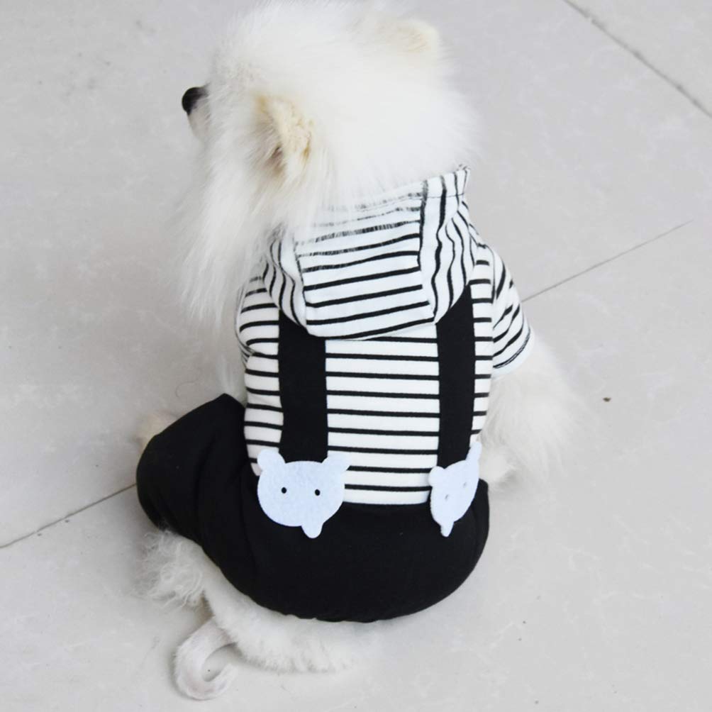 Balacoo 1pc Dog Costume - Pet Clothes with Suspenders & Pants for Small & Medium Dogs - Cute Party Outfit for Halloween, Christmas & Dress-Up Events