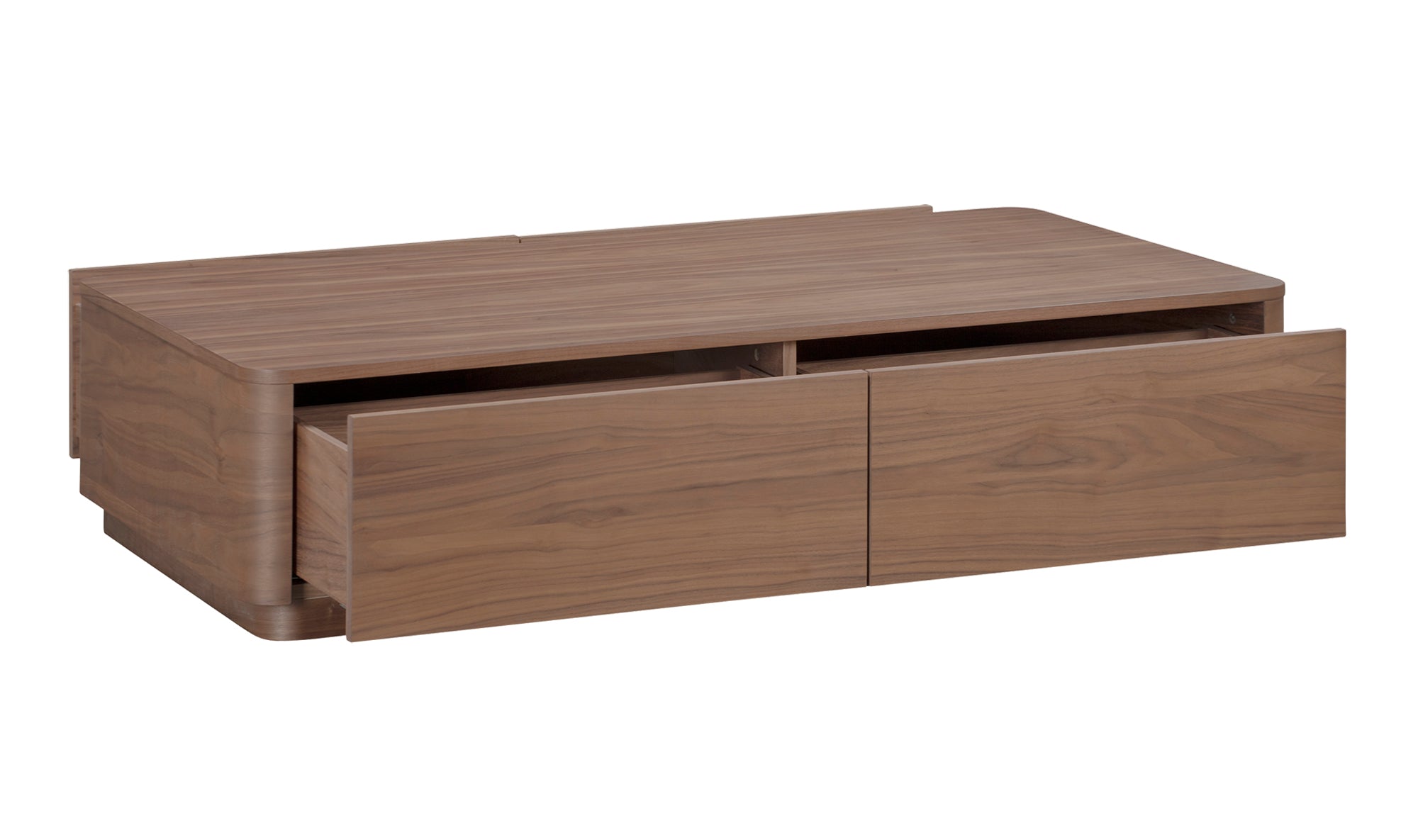 Modern Round Coffee Table - Solid Walnut Wood - Stylish Living Room Centerpiece for Home Decor & Relaxation